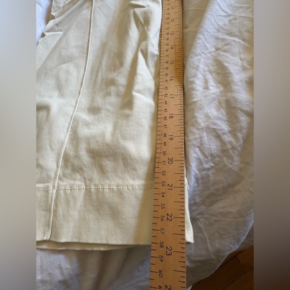 Hollister NWT cream ultra high rise wide leg pant size M stretch cropped - Picture 9 of 12